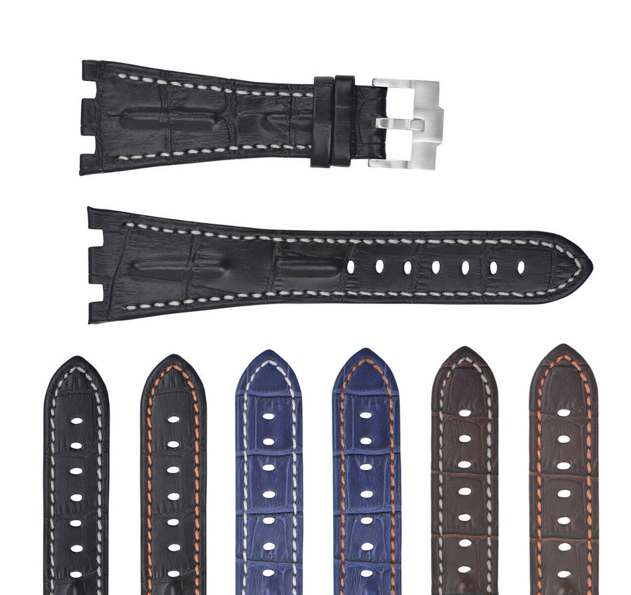 28MM LEATHER WATCH STRAP BAND FOR AP 42MM AUDEMARS PIGUET ROO ROYAL OAK OFFSHORE