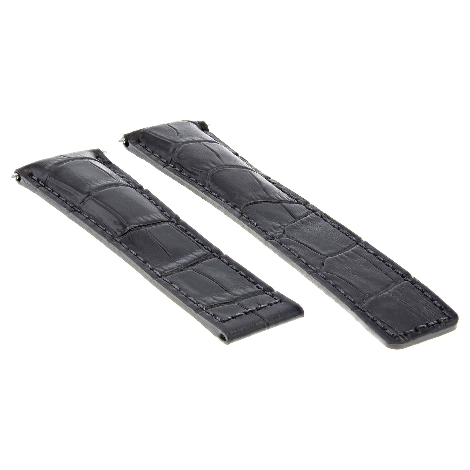 LEATHER WATCH BAND STRAP CLASP FOR TAG HEUER CARRERA GOLD ROSE - 20MM