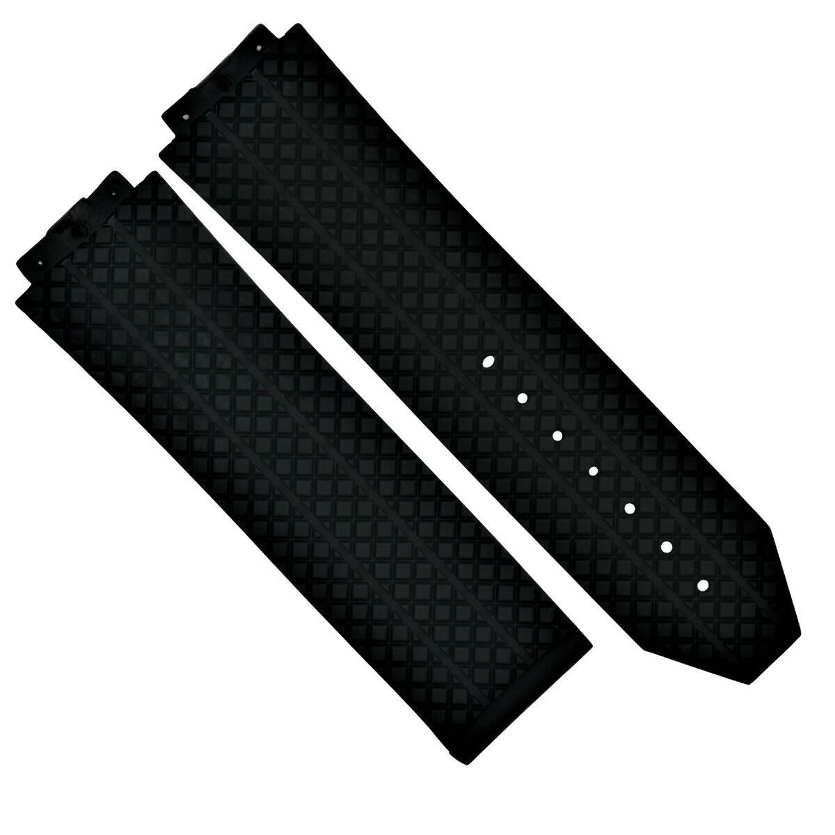 REPLACEMENT 24MM RUBBER BAND STRAP FOR HUBLOT H BIG BANG 44-45MM