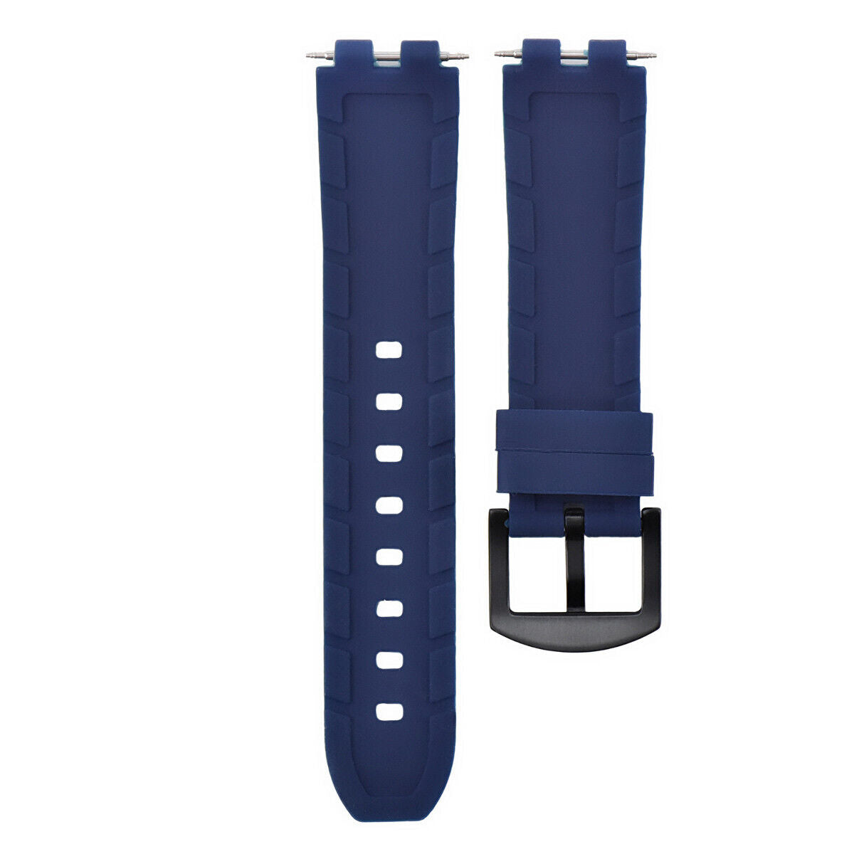 REPLACEMENT SILICONE RUBBER DIVER WATCH STRAP BAND FOR PEBBLE STEEL