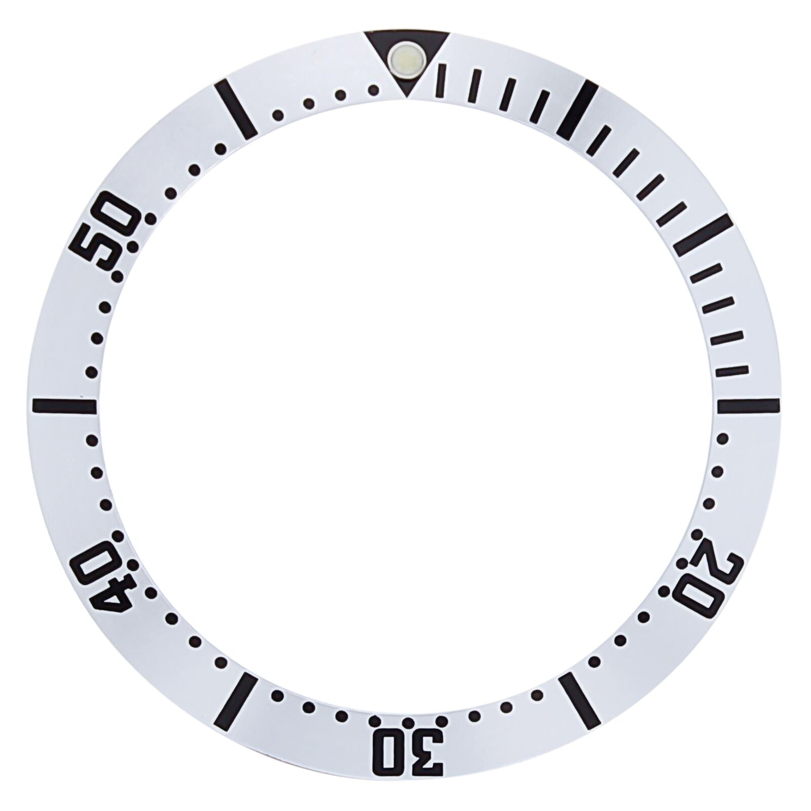 BEZEL INSERT FOR 36MM OMEGA SEAMASTER MIDSIZE 300M 168.1622 WATCH SILVER COLOR