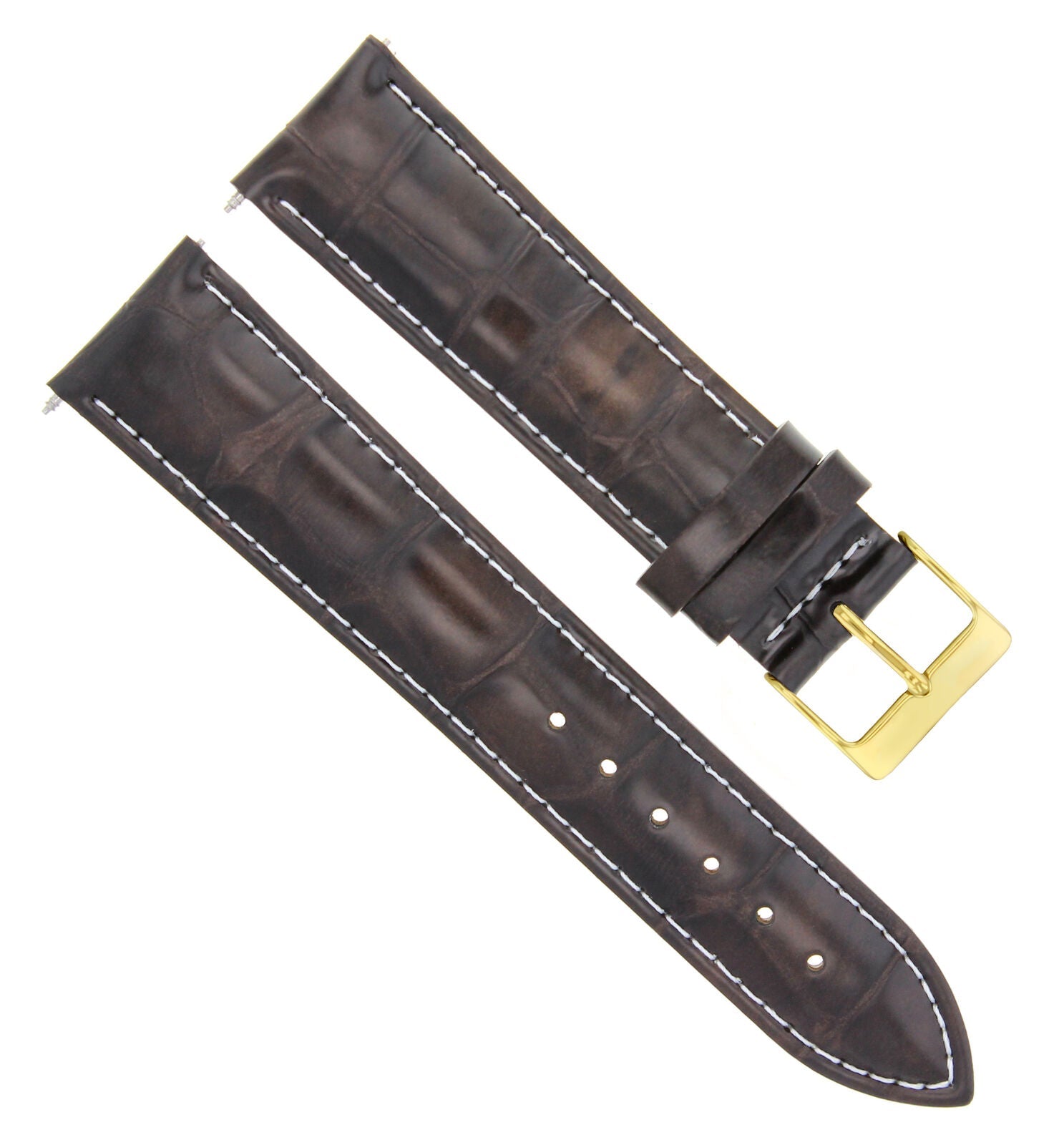 GENUINE LEATHER WATCH BAND STRAP FOR LONGINES WATCH - 19MM