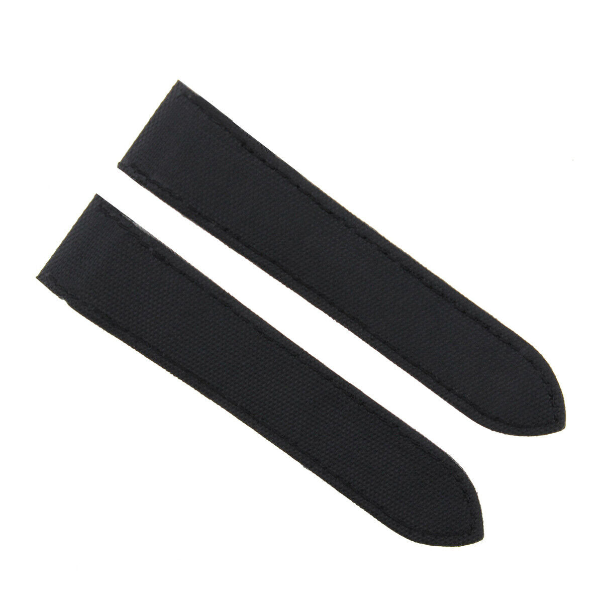 23MM LEATHER STRAP BLACK  TOILE BAND FOR CARTIER 38MM SANTOS 100XL LARGE TOP QLY