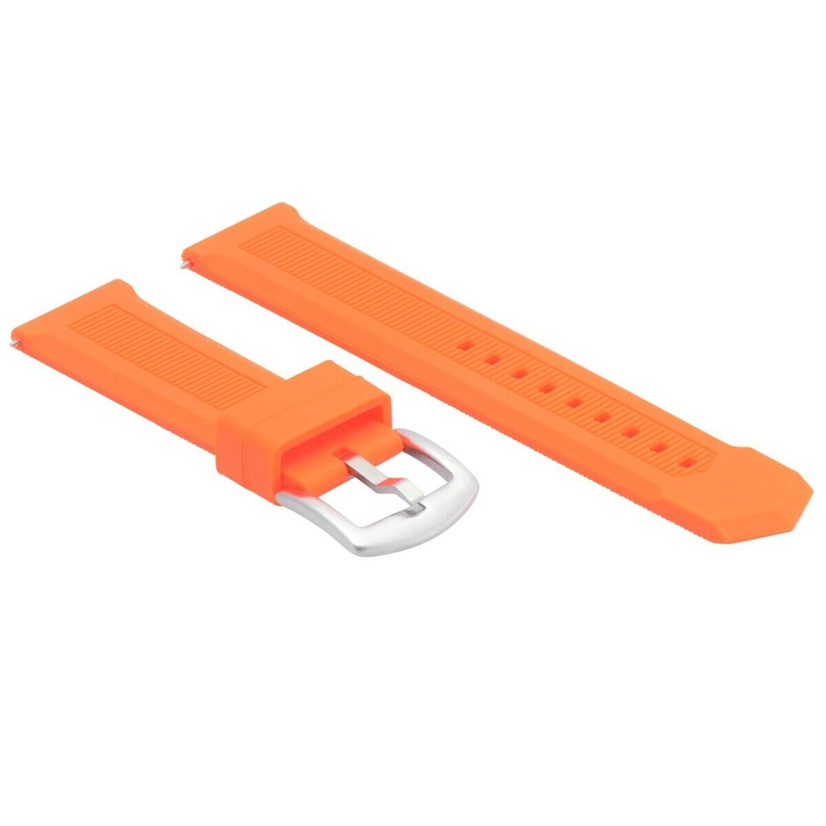 21MM RUBBER BAND STRAP FOR TAG HEUER AQUARACER CALIBRE 5 WAJ2110 AUTO ORANGE