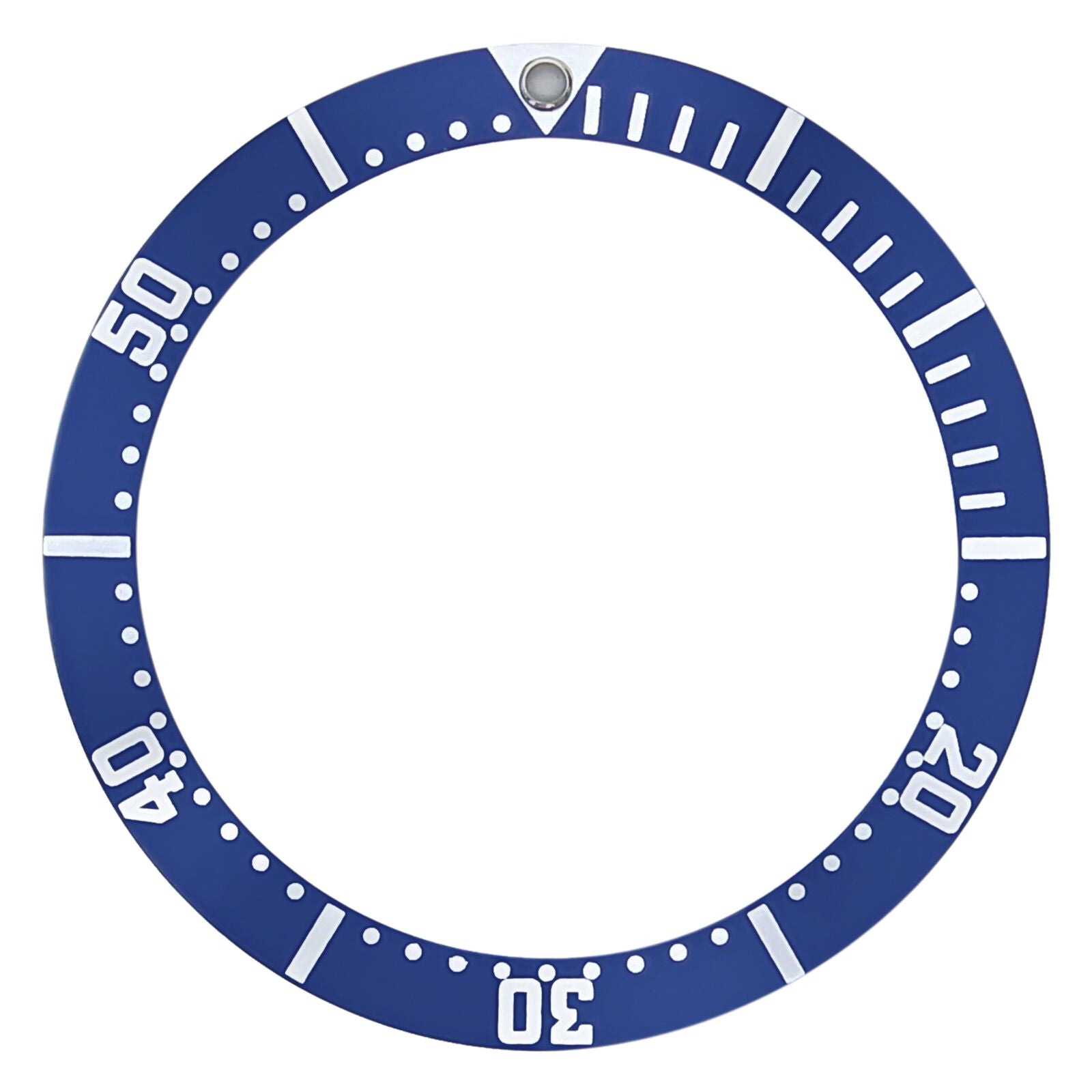 BEZEL INSERT FOR J.SPRING BEB043 AUTOMATIC DIVER WATCH FOR 43MM CASE BLUE