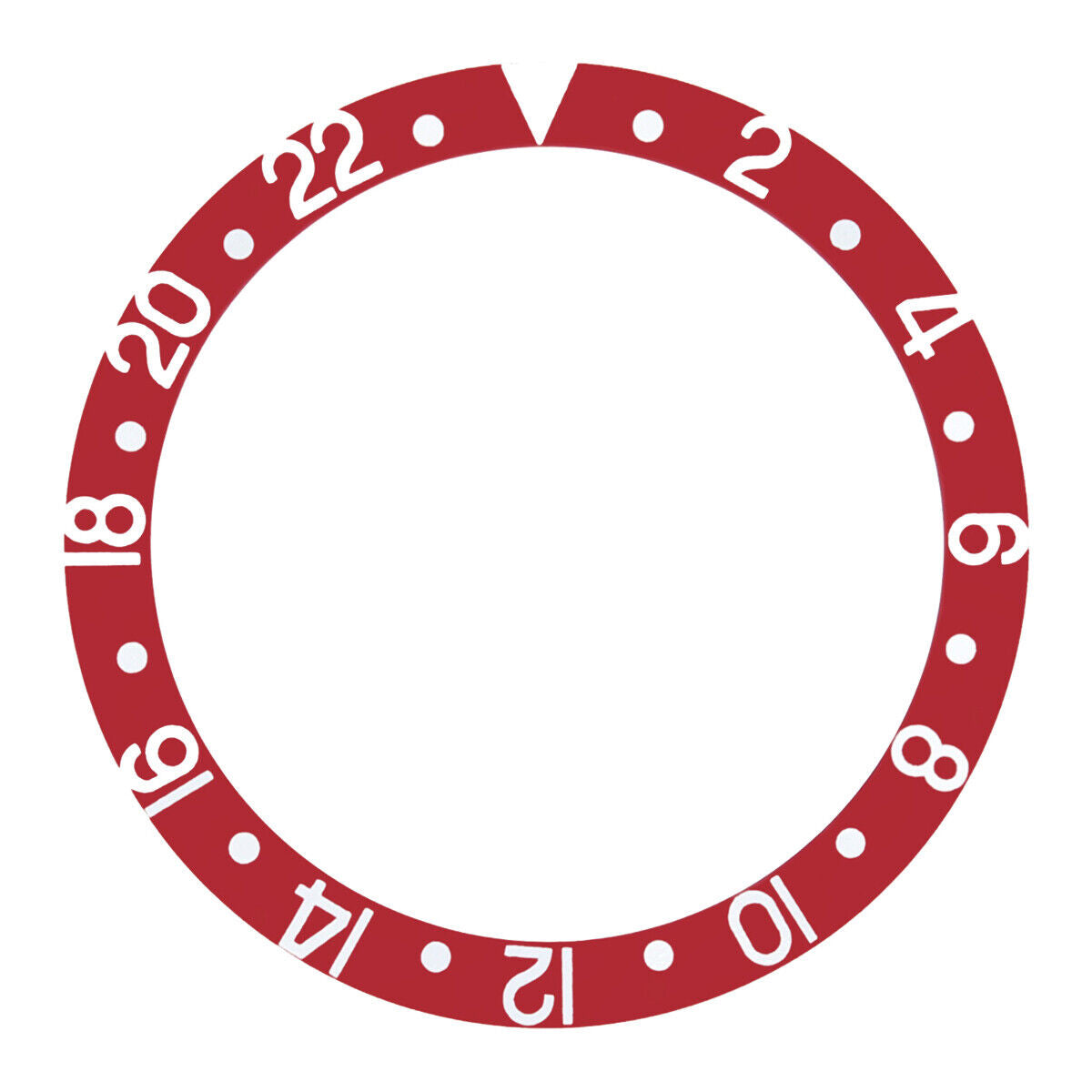 BEZEL INSERT FOR ROLEX GMT WATCH 1670 1675 16750 16753 16758 RED COLOR