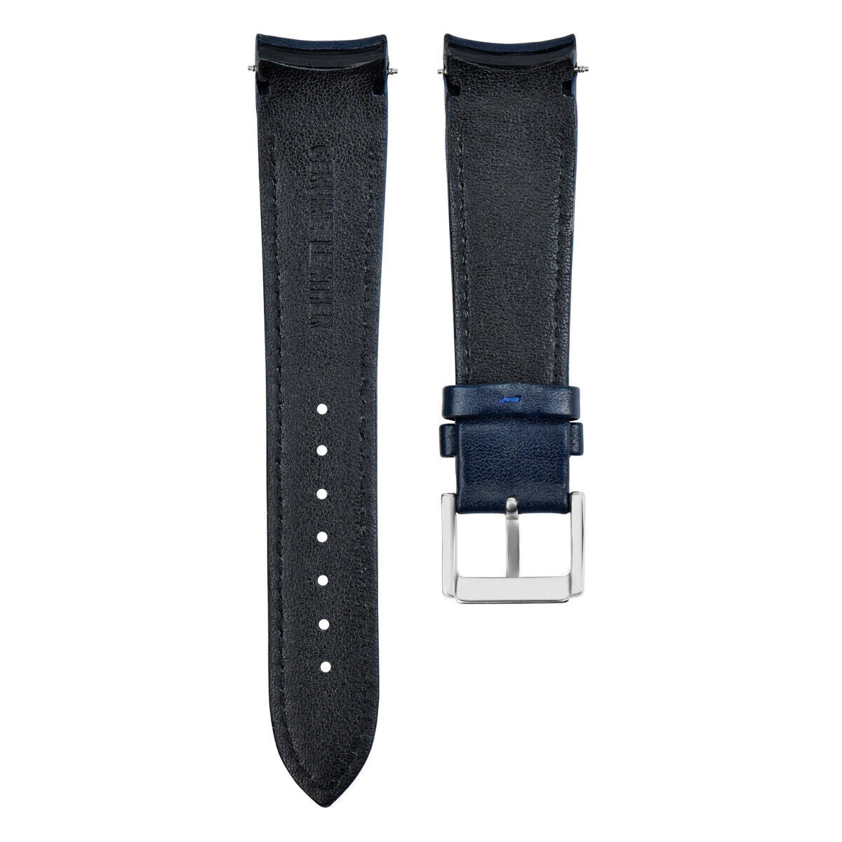 21MM LEATHER WATCH BAND STRAP FOR SEIKO SPORTURA SNAE80P17T62-OKV KINETIC BLUE