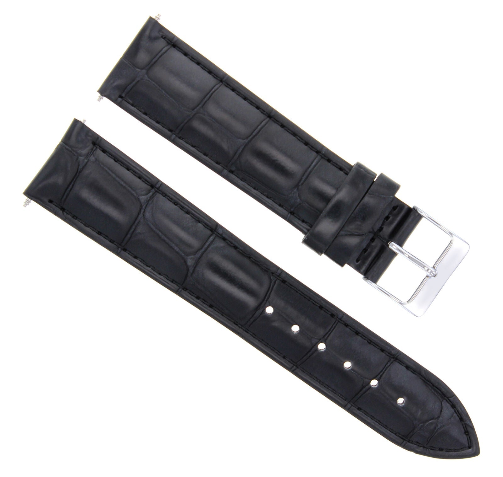 LEATHER WATCH BAND STRAP BAND FOR TISSOT PRS200 CHRONOGRAPH WATCH - 19MM