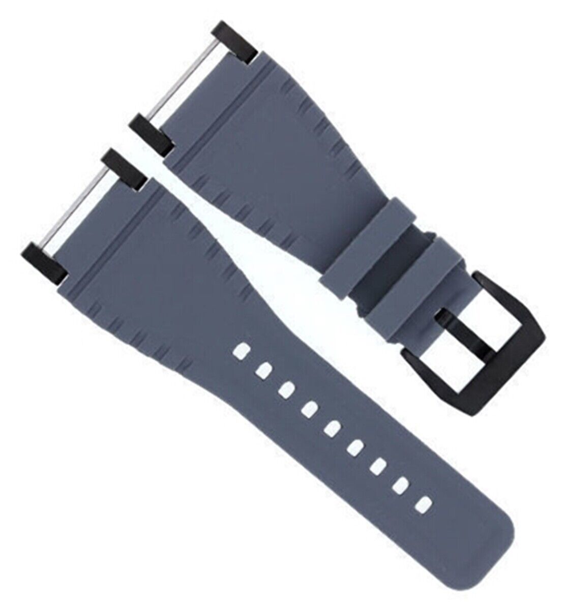 24MM SUUNTO CORE SILCONE RUBBER WATCH BAND STRAP + BLACK ADAPTER GREY