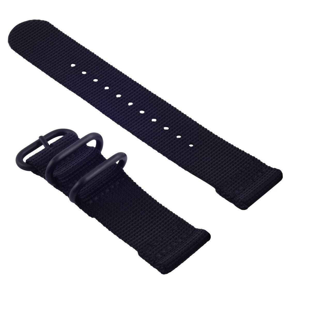 NEW SUUNTO CORE NYLON STRAP DIVER WATCH BAND LUGS BLACK PVD 3 RINGS