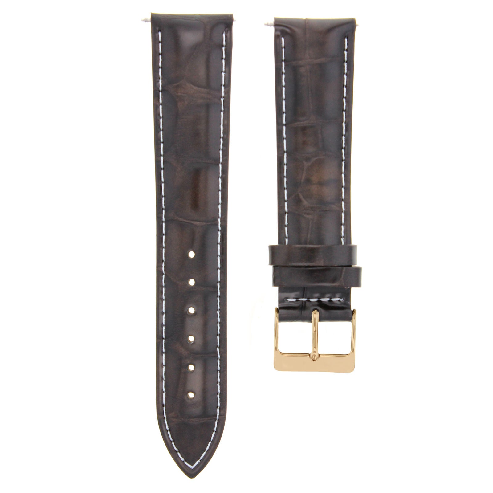 LEATHER WATCH BAND STRAP FOR CITIZEN DRIVE ROSE BLACK - 23MM