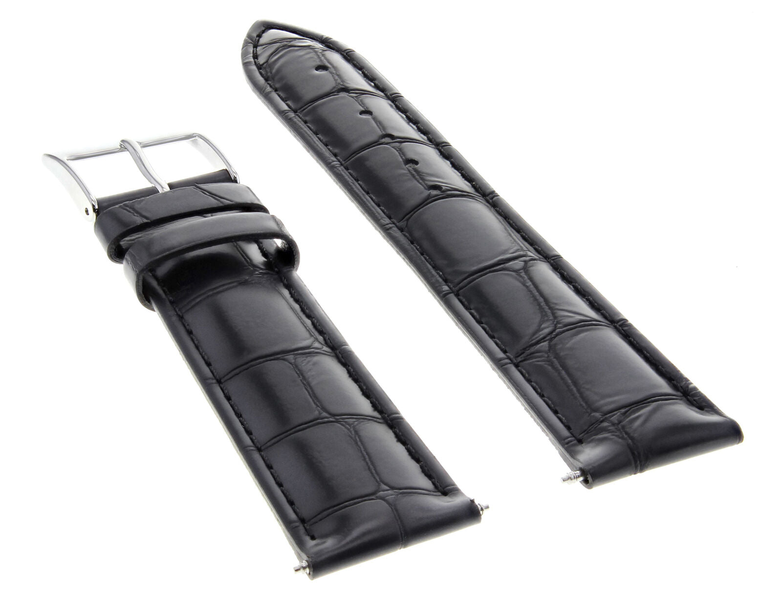 LEATHER WATCH BAND STRAP BAND FOR TISSOT PRS200 CHRONOGRAPH WATCH - 19MM