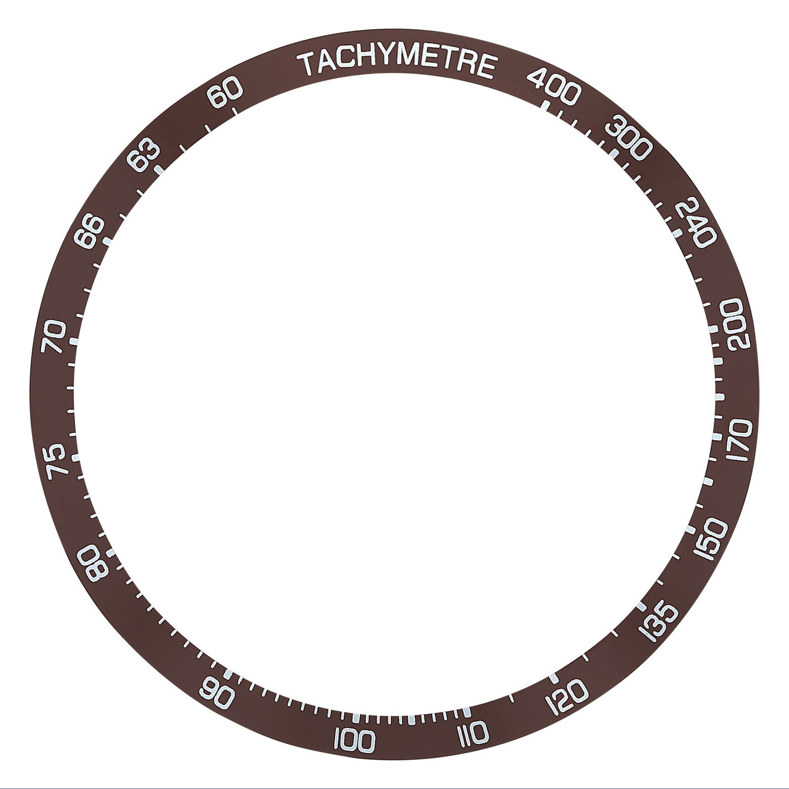 REPLACEMENT BEZEL INSERT BROWN FOR WATCH 40.90MM X 35.30MM