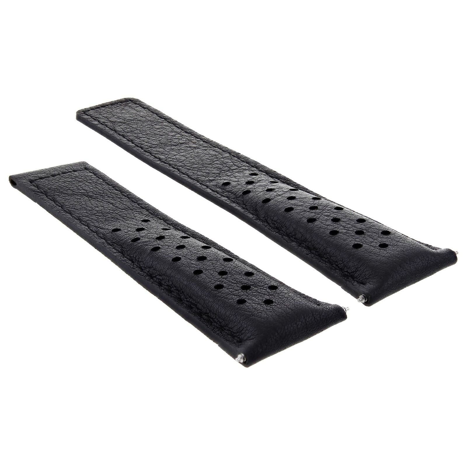 LEATHER WATCH BAND STRAP FOR ORIS ARTIX SPORT PERFORATED + D/CLASP - 20MM