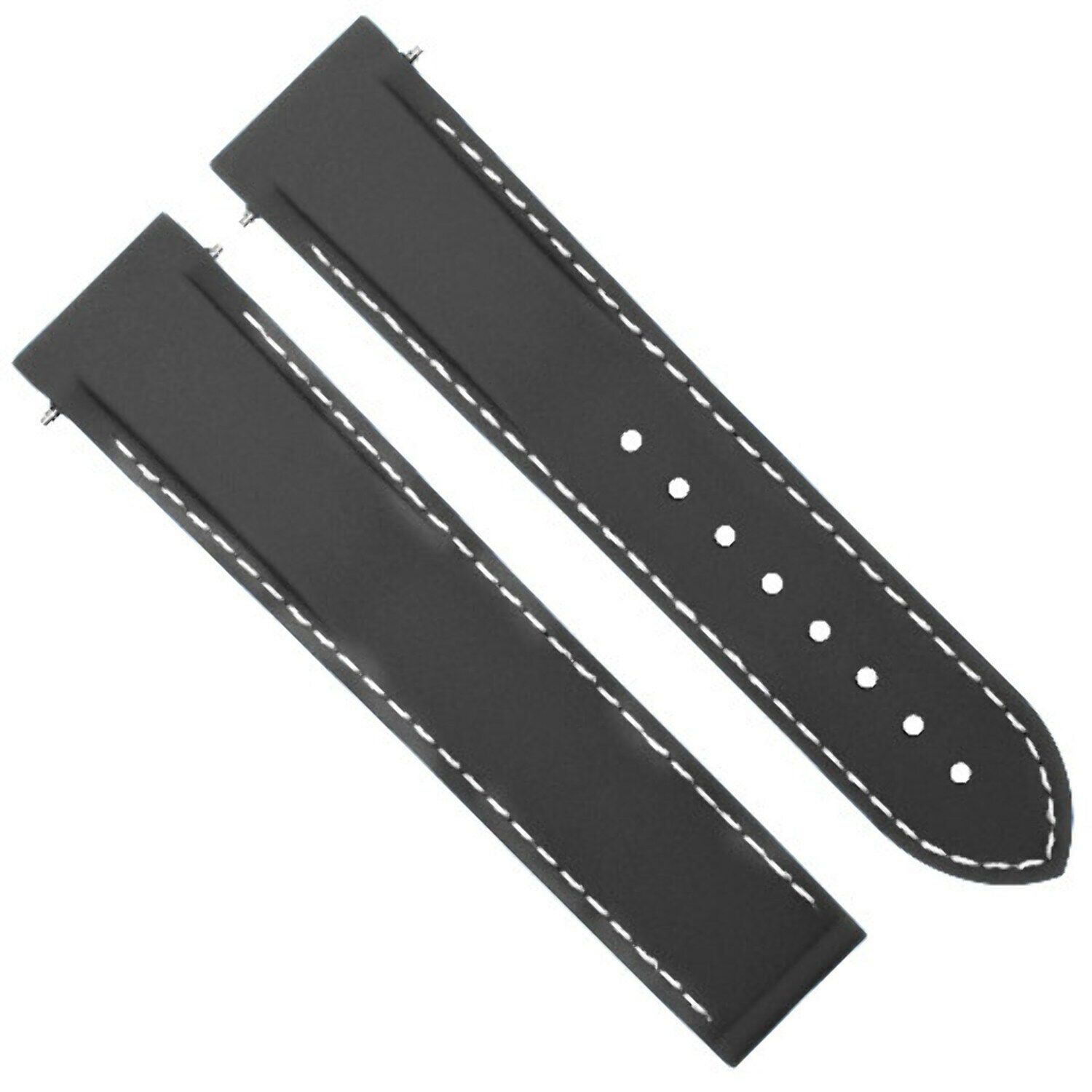 20-22MM CURVED ENDS RUBBER DIVER WATCH STRAP BAND  FOR OMEGA SEAMASTER WATCH