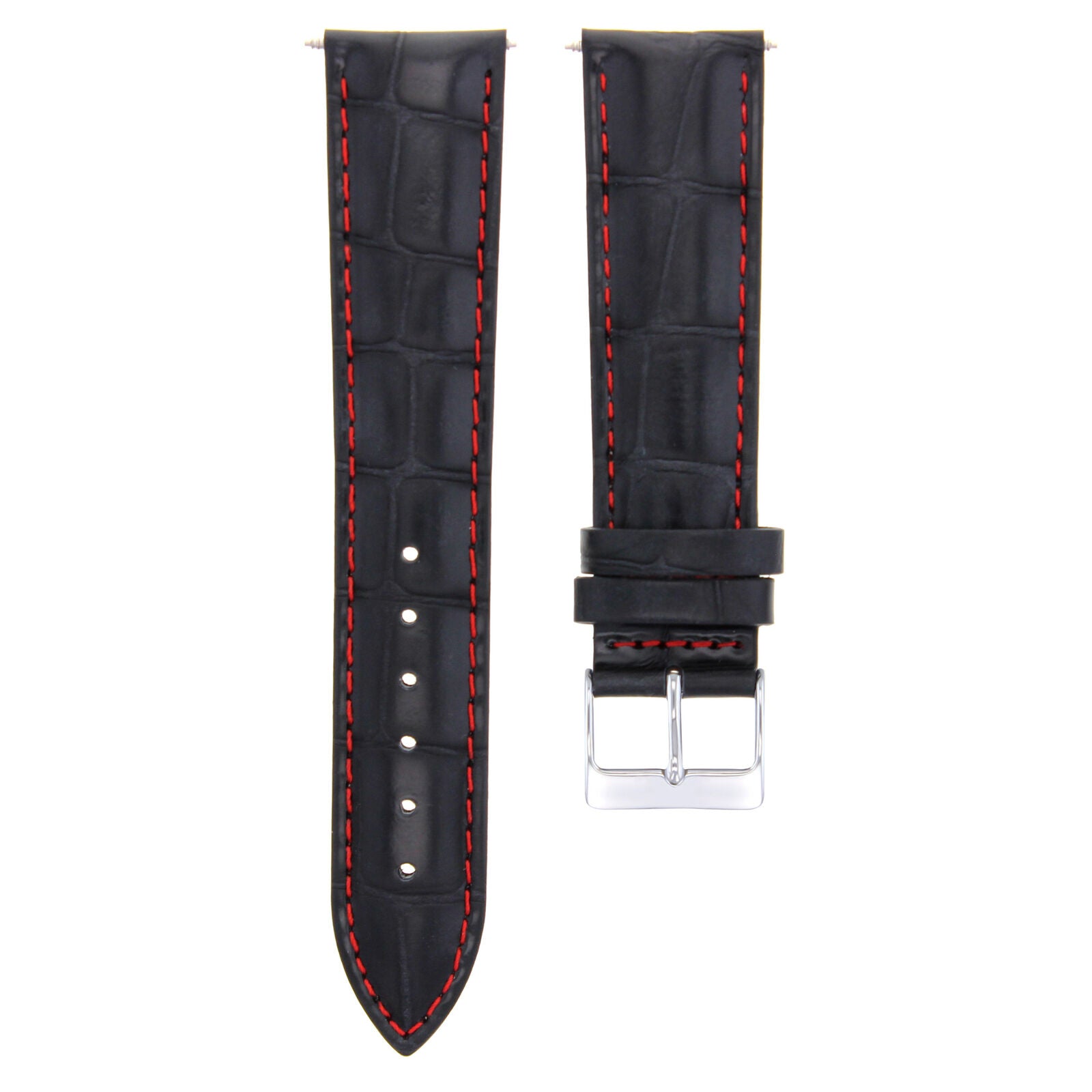 GENUINE CROCO LEATHER WATCH BAND STRAP FOR EMPORIO ARMANI - 21MM