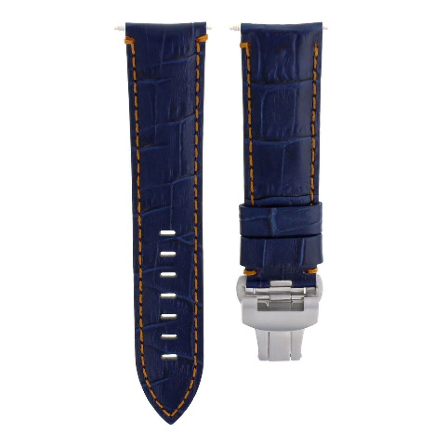 22-24MM LEATHER WATCH BAND STRAP FOR BREITLING NAVITIMER, BENTLEY PILOT WATCH