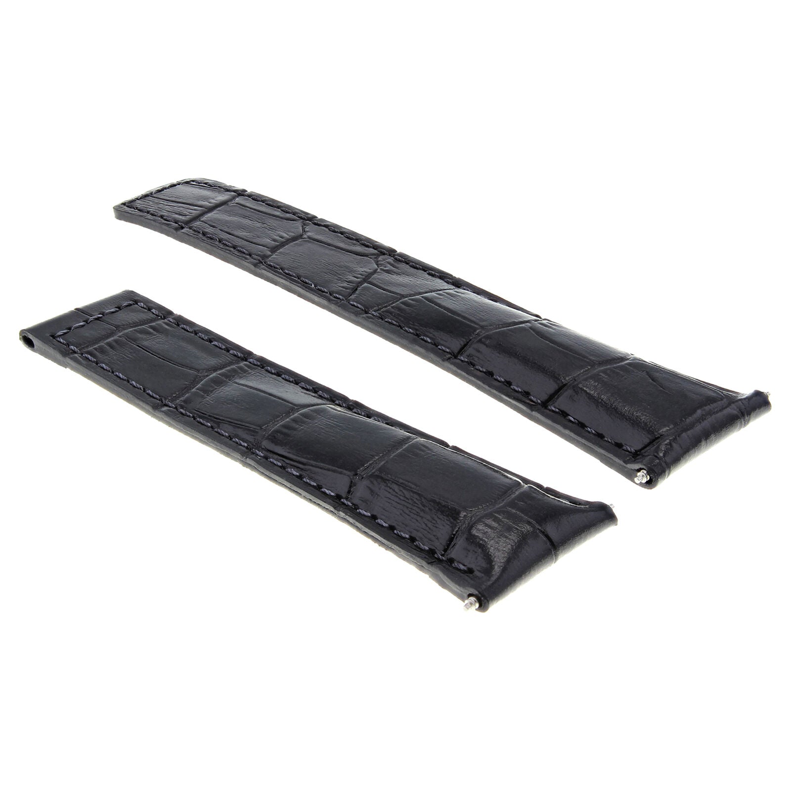 LEATHER WATCH BAND STRAP FOR TAG HEUER CARRERA DEPLOYMENT CLASP - 20MM