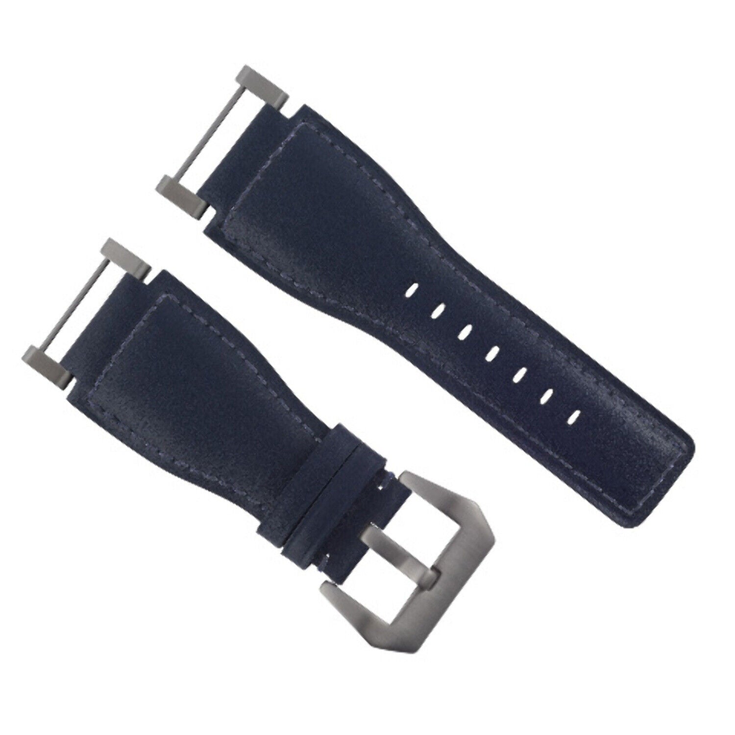 24MM SUUNTO CORE REPLACEMENT SMOOTH LEATHER WATCH BAND STRAP + STAINLESS ADAPTER