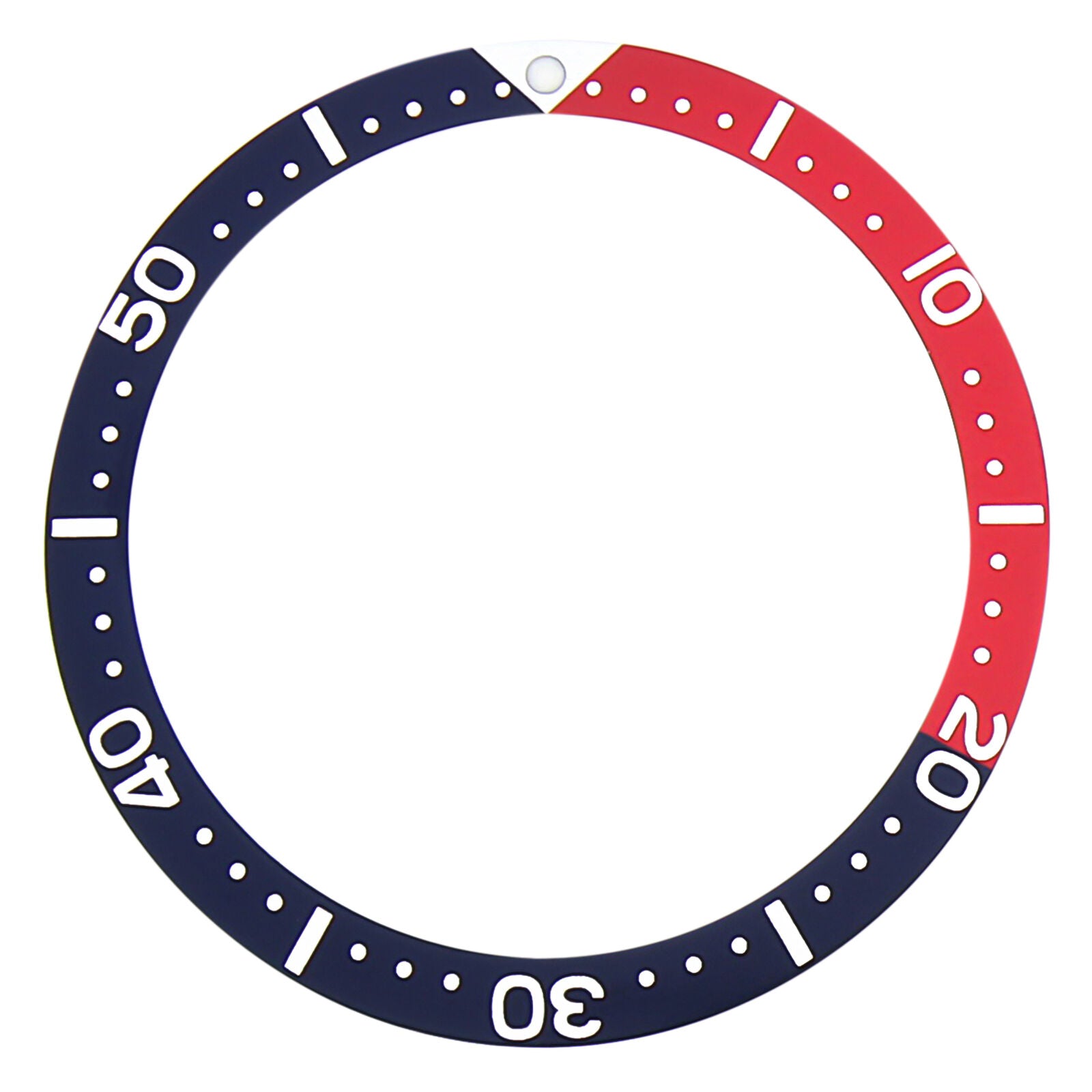 BEZEL INSERT FOR SEIKO WATCH 6309-7040-7049 SUWA TURTLE 6309A AUTAMATIC RED/BLUE