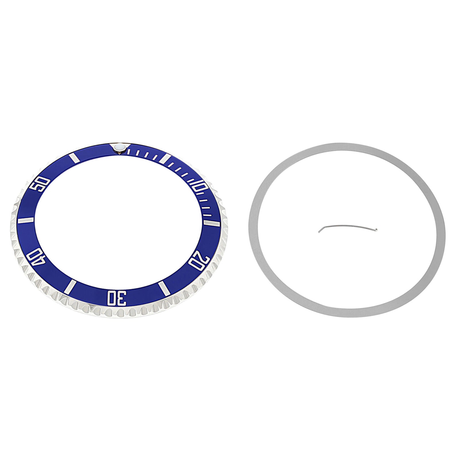 INSTALLED BEZEL + INSERT FOR ROLEX SUBMARINER SAPPAIRE 16800 16803 16808 BLUE