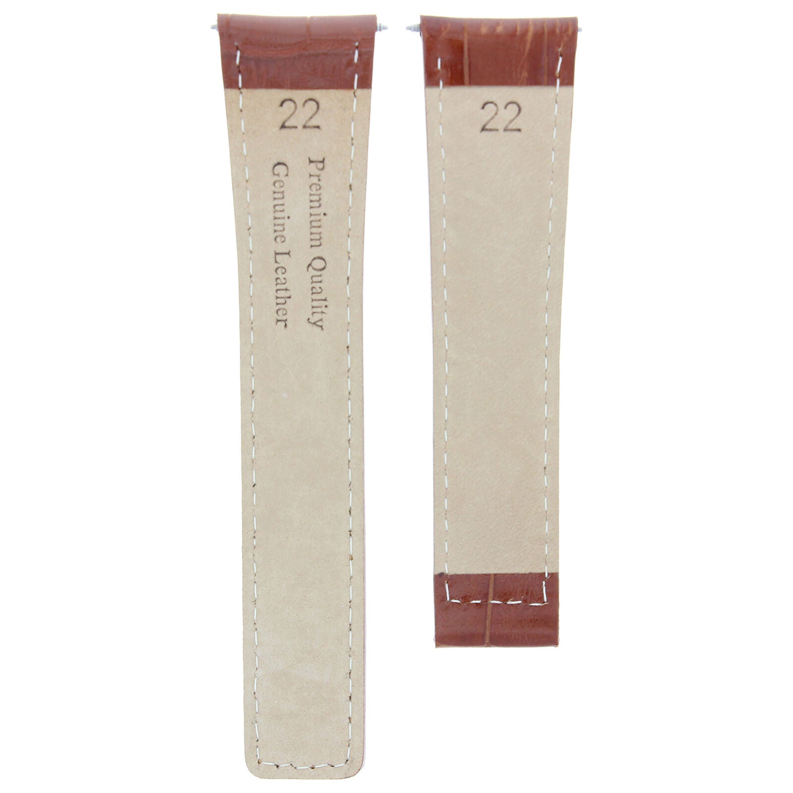 22MM LEATHER WATCH STRAP BAND FOR TAG HEUER CARRERA 1887 TAN WS FIT FC5037-39-42