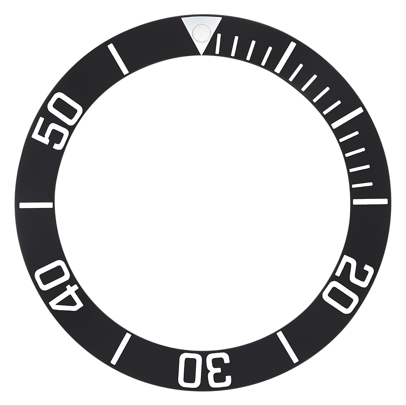 REPLACEMENT BEZEL INSERT BLACK FOR WATCH 38.90MM X 30.10MM