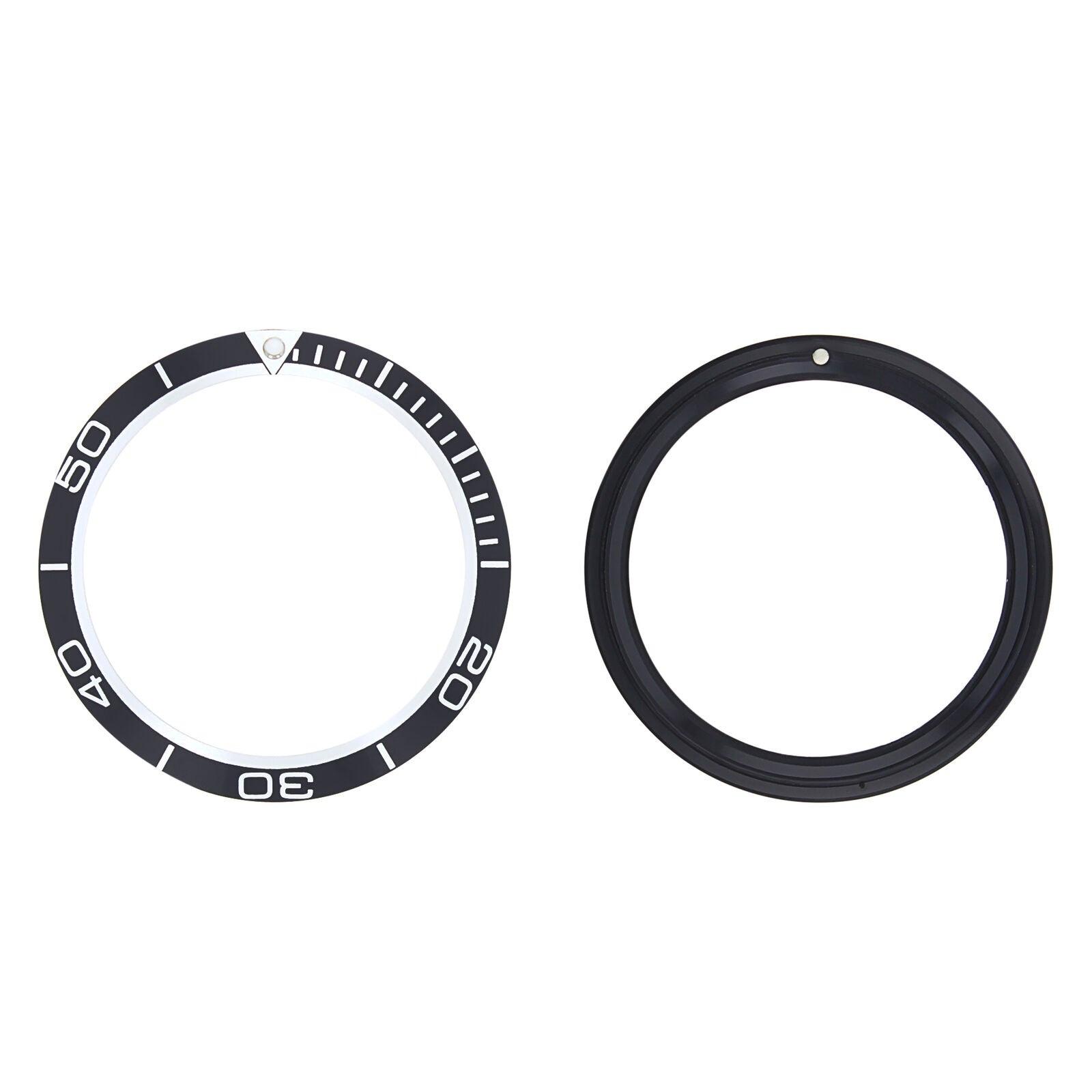 PREMIUM QUALITY BEZEL INSERT FOR OMEGA PLANET OCEAN 45.5MM EZ SNAP FIT BLACK