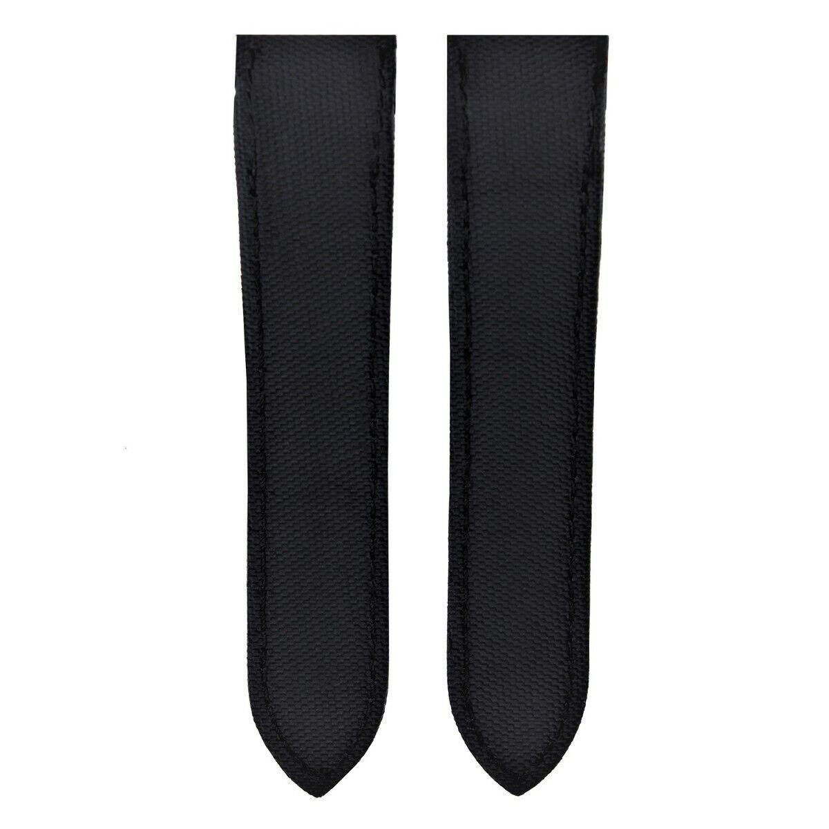 23MM LEATHER STRAP BLACK  TOILE BAND FOR CARTIER 38MM SANTOS 100XL LARGE TOP QLY