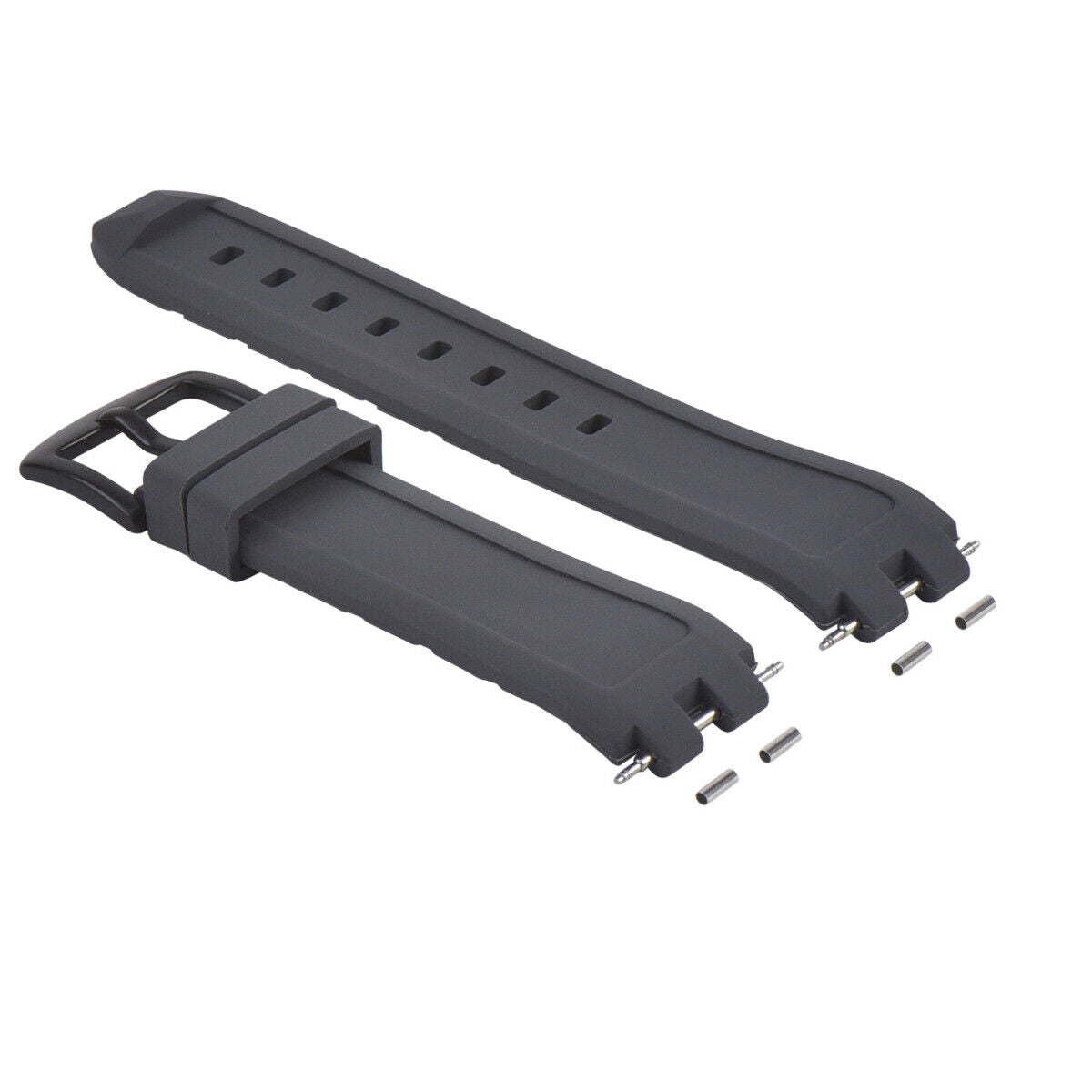 REPLACEMENT SILICONE RUBBER DIVER WATCH STRAP BAND FOR PEBBLE STEEL