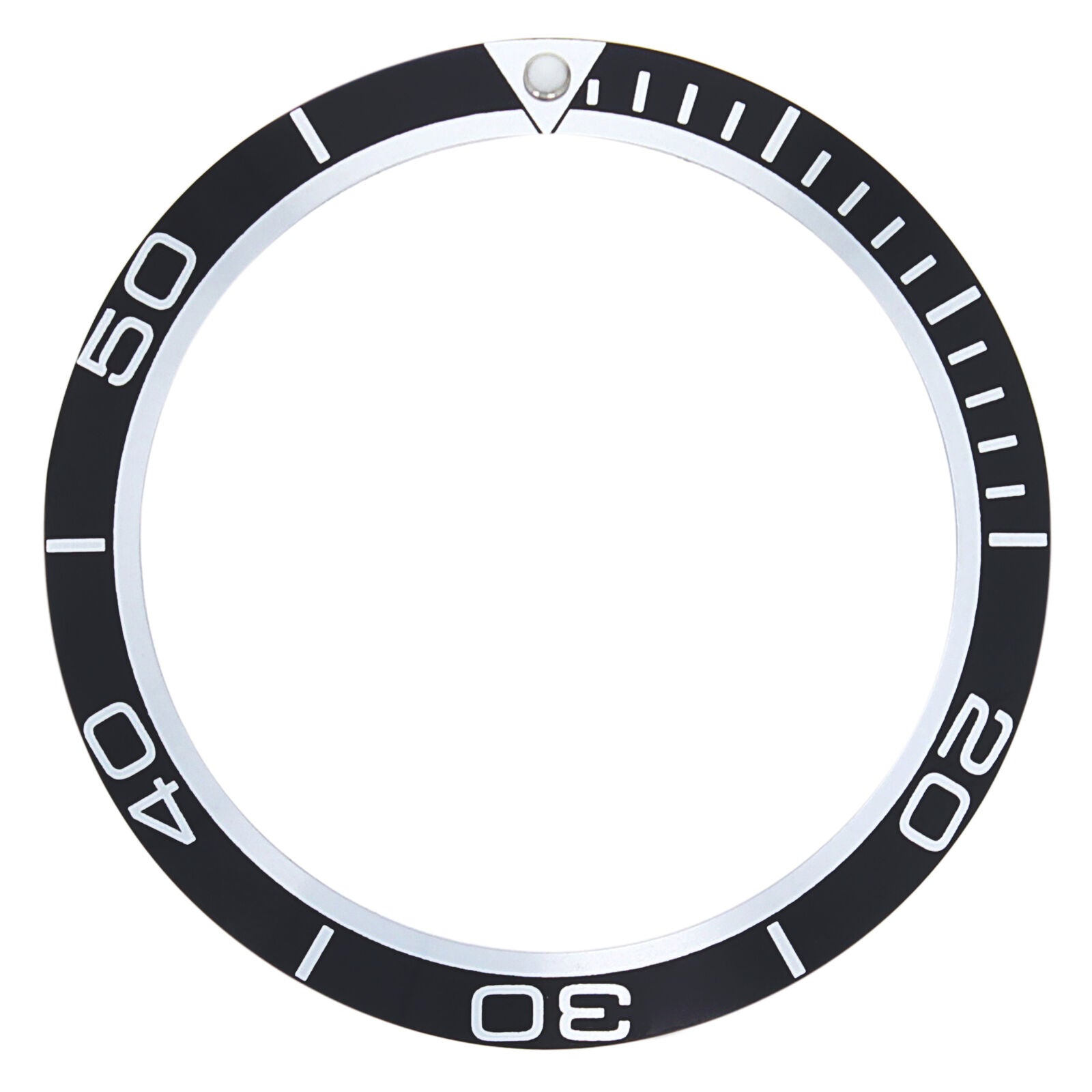 REPLACEMENT BEZEL INSERT BLACK FOR WATCH 41.20MM X 33.10MM