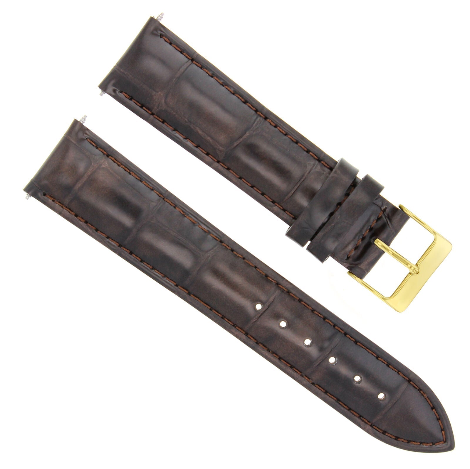 GENUINE LEATHER WATCH BAND STRAP FOR LONGINES WATCH - 19MM