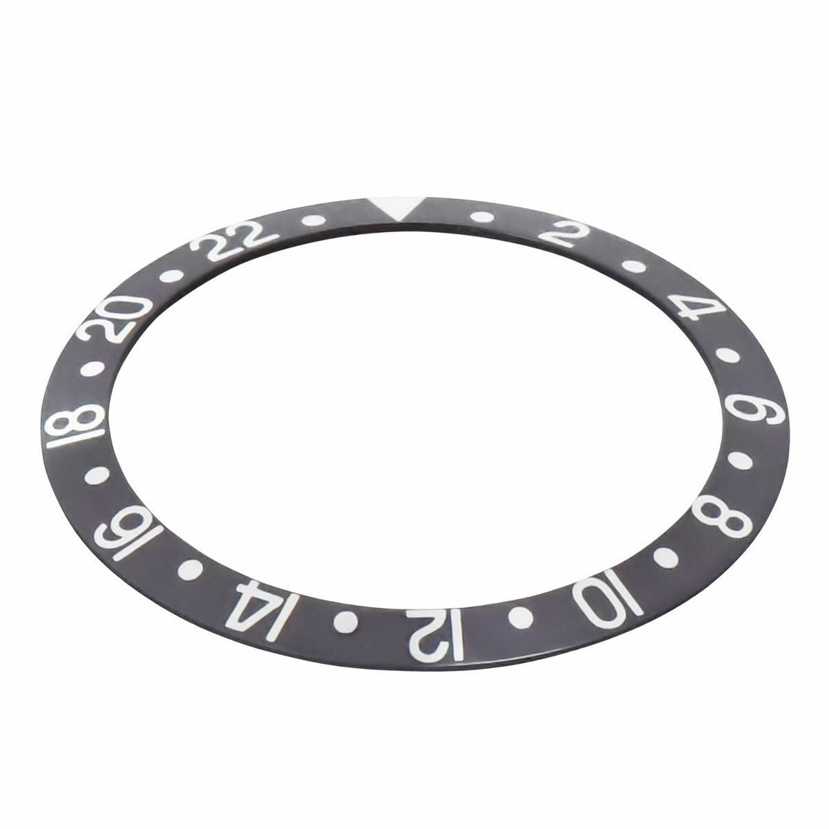 REPLACEMENT BEZEL INSERT GREY SILVER FOR WATCH 37.70MM X 30.70MM