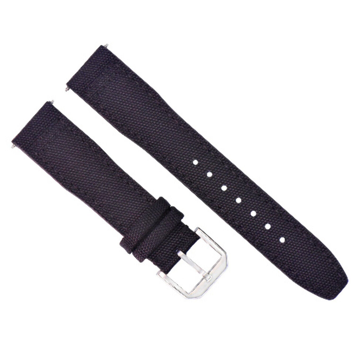 20-22MM CANVAS LEATHER WATCH BAND STRAP FOR IWC PILOT TOP GUN PORTUGUESE + BUCKLE