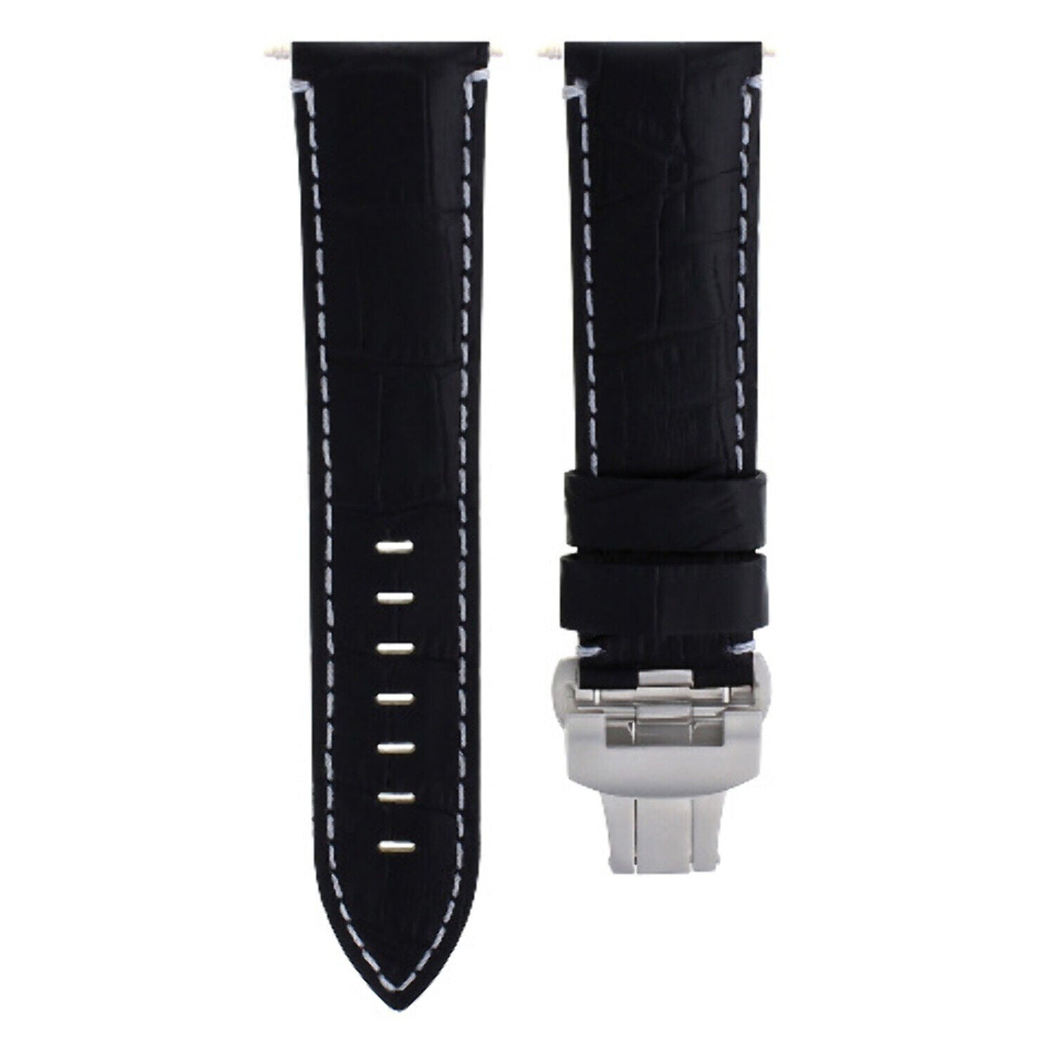 22-24MM LEATHER WATCH BAND STRAP FOR BREITLING NAVITIMER, BENTLEY PILOT WATCH