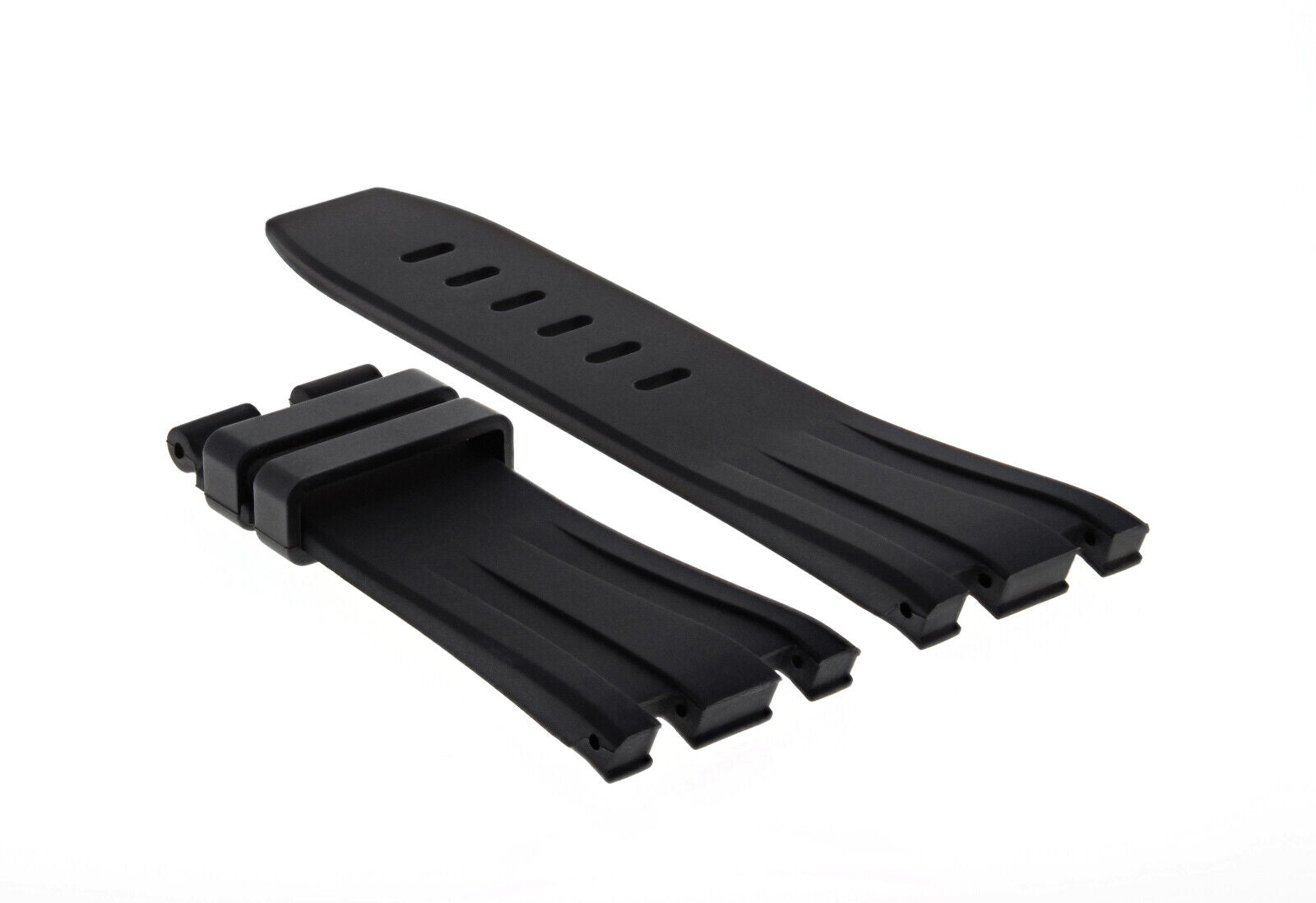 28MM RUBBER BAND STRAP FOR 42MM AUDEMARS PIGUET  26470ST,26170ST,25940SK BLACK