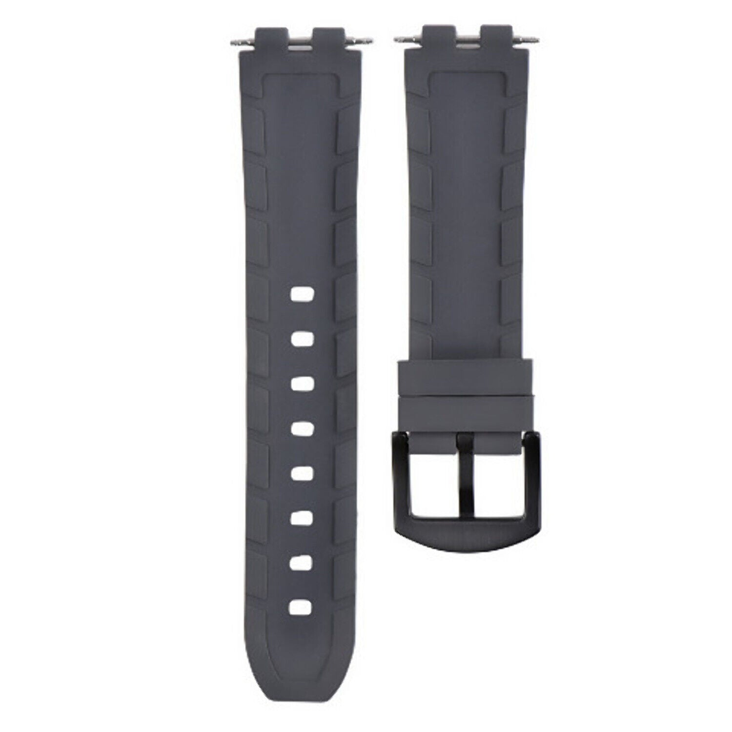 REPLACEMENT SILICONE RUBBER DIVER WATCH STRAP BAND FOR PEBBLE WATCH STEEL