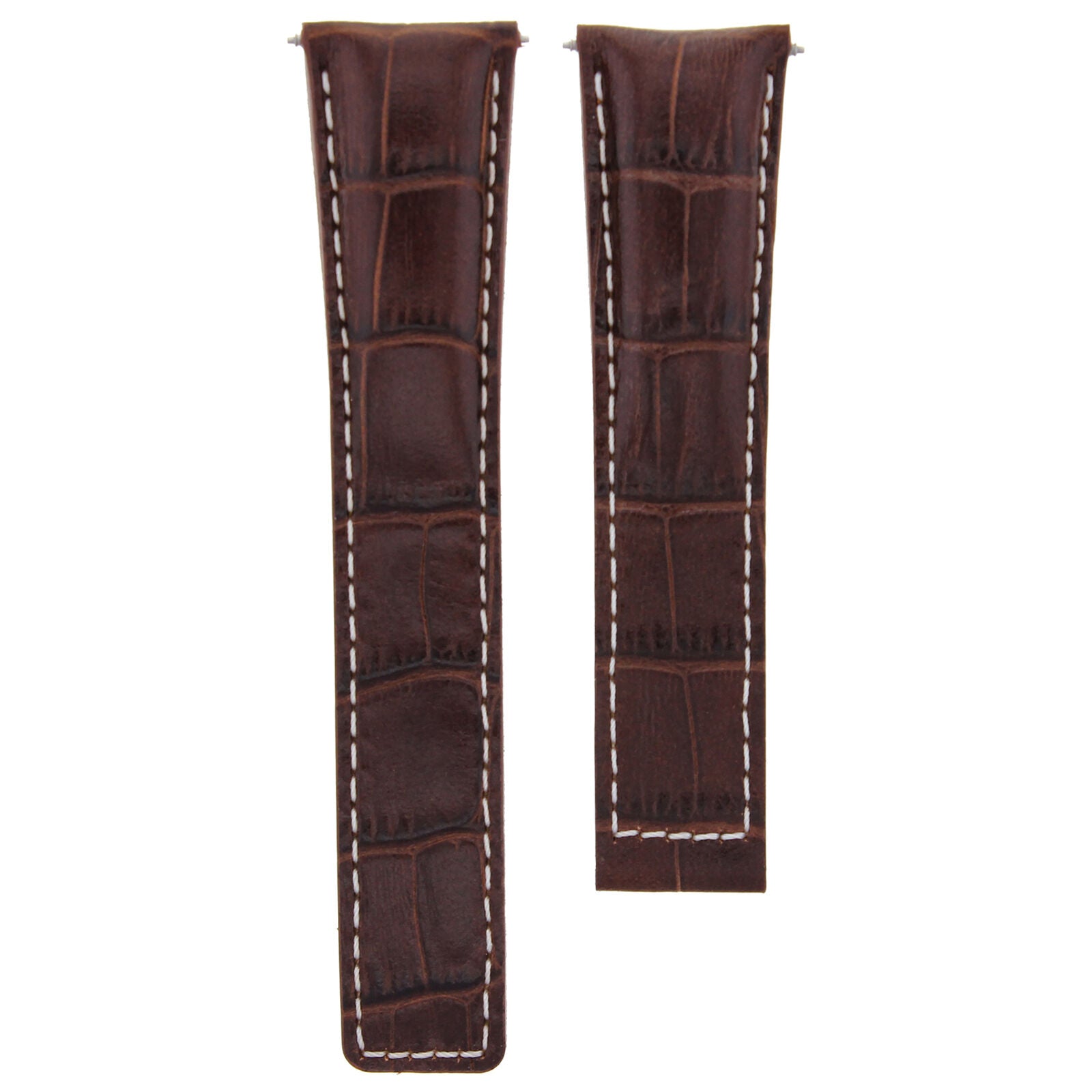 LEATHER WATCH BAND STRAP FOR TAG HEUER CARRERA DEPLOYMENT CLASP - 20MM