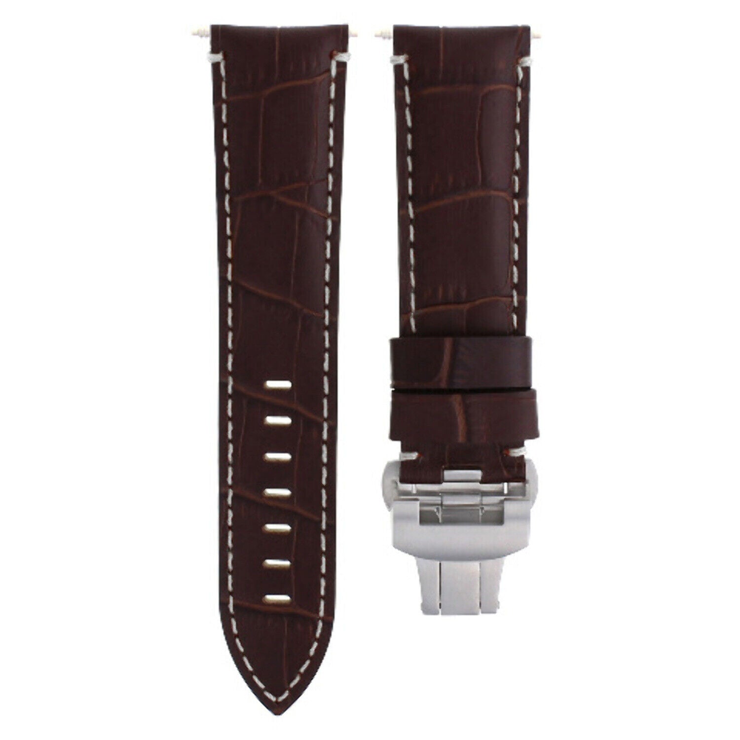 22-24MM LEATHER WATCH BAND STRAP FOR BREITLING NAVITIMER, BENTLEY PILOT WATCH