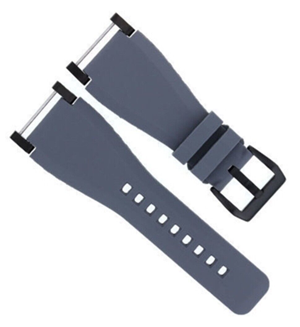 24MM SUUNTO CORE SILCONE RUBBER WATCH BAND STRAP + BLACK ADAPTER GREY