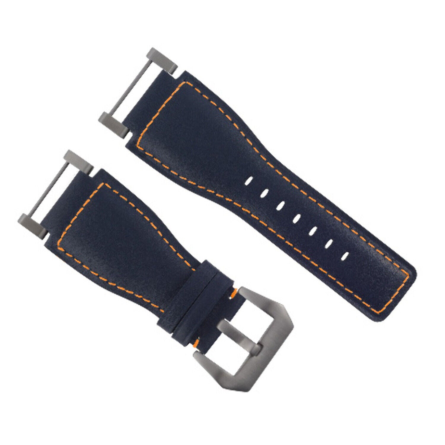 24MM SUUNTO CORE REPLACEMENT SMOOTH LEATHER WATCH BAND STRAP + STAINLESS ADAPTER