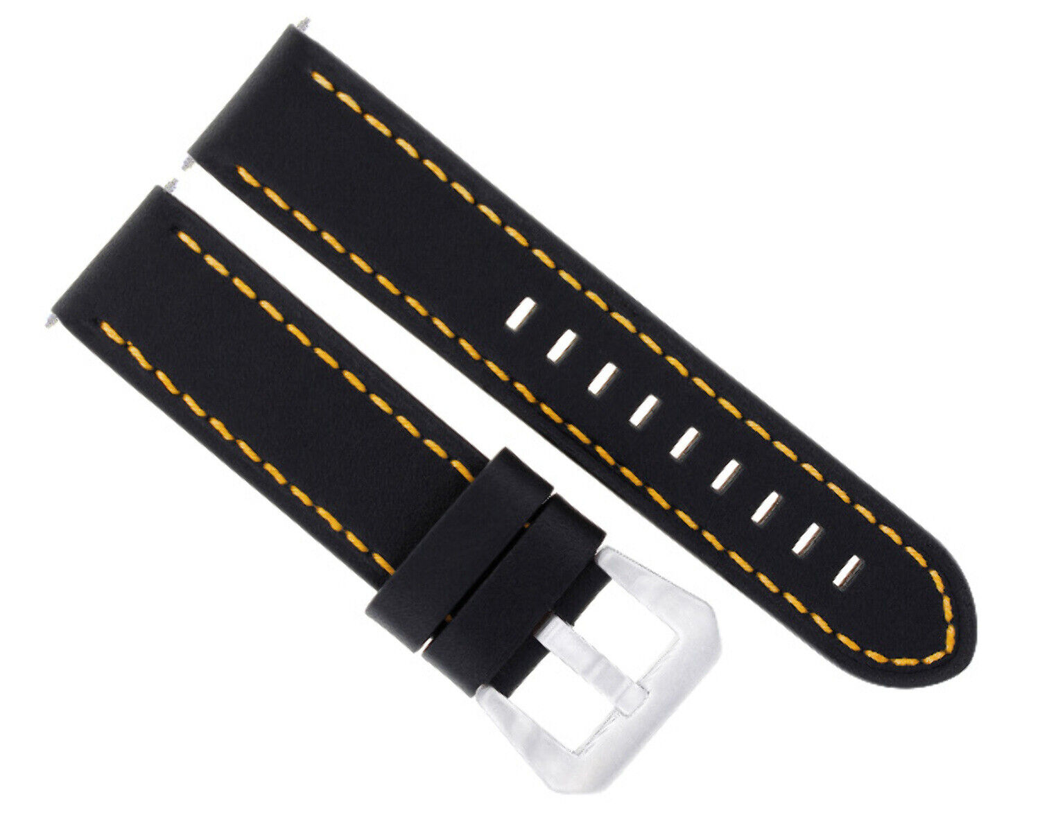 24MM GENUINE COW LEATHER WATCH BAND STRAP FOR  BREITLING CHRONOMAT BENTLEY COLT