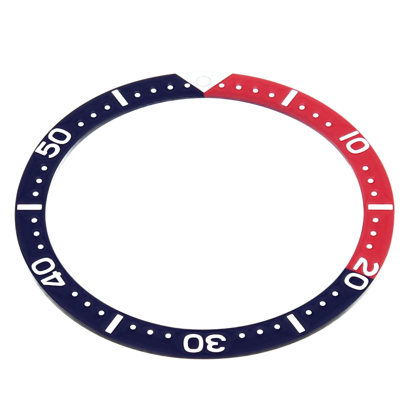 BEZEL INSERT FOR SEIKO WATCH 6309-7040-7049 SUWA TURTLE 6309A AUTAMATIC RED/BLUE