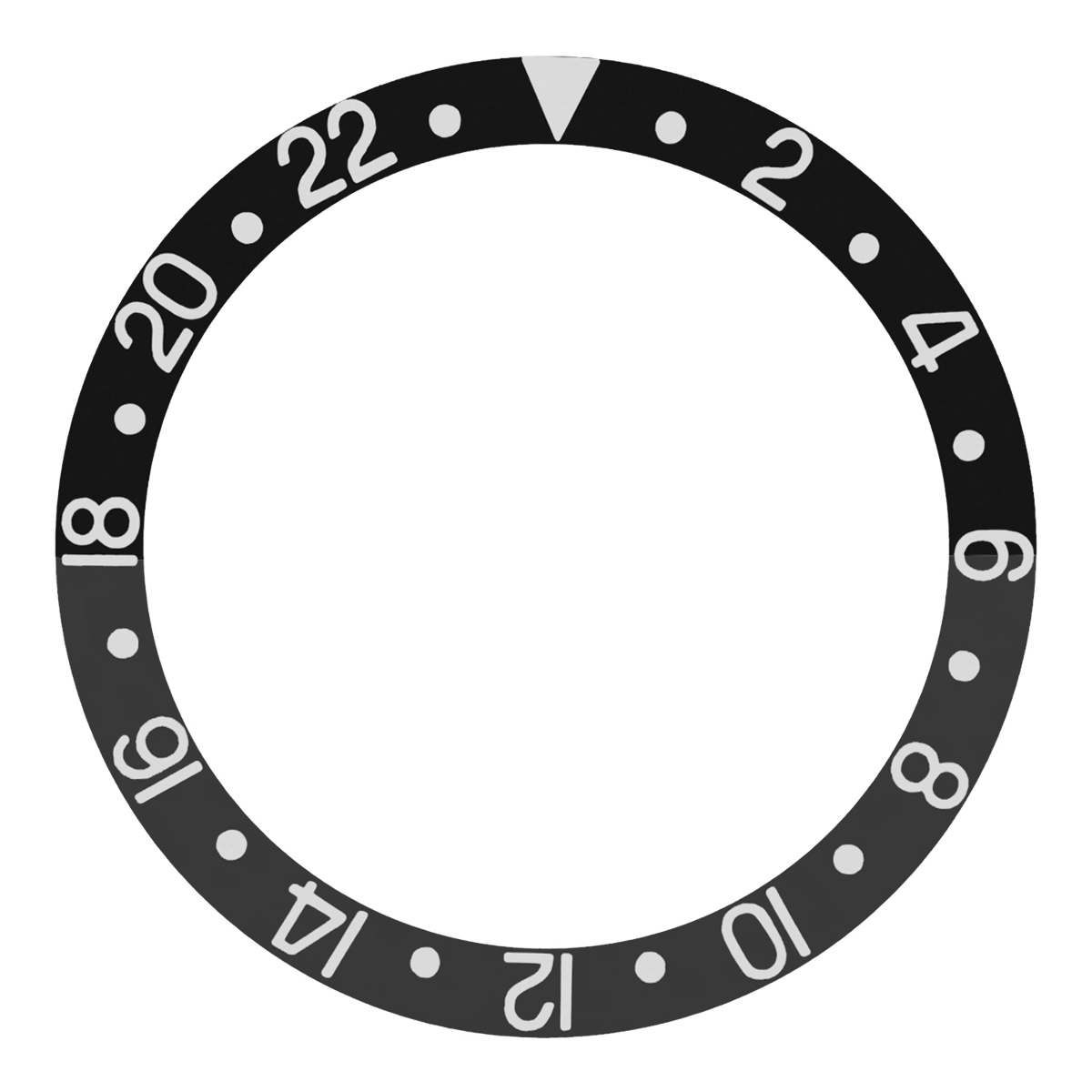 BEZEL INSERT FOR ROLEX GMT MASTER SAPAHIRE 16700 16710 16713 16718 16760 BLACK