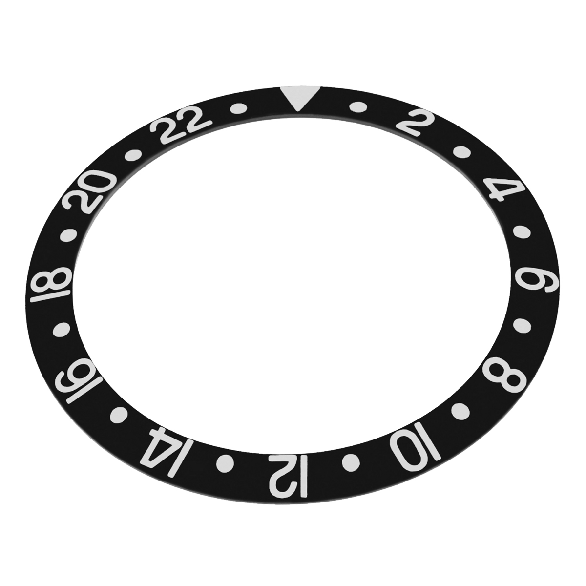 BEZEL INSERT FOR ROLEX GMT MASTER SAPAHIRE 16700 16710 16713 16718 16760 BLACK