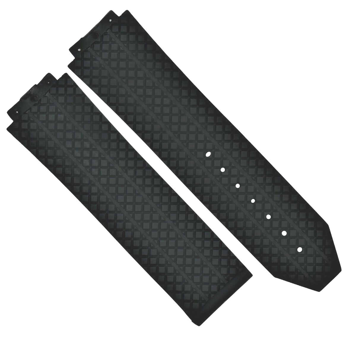 DEPLOYMENT RUBBER WATCH BAND STRAP FIT HUBLOT H BIG BANG 301.SX 130.RX BLACK