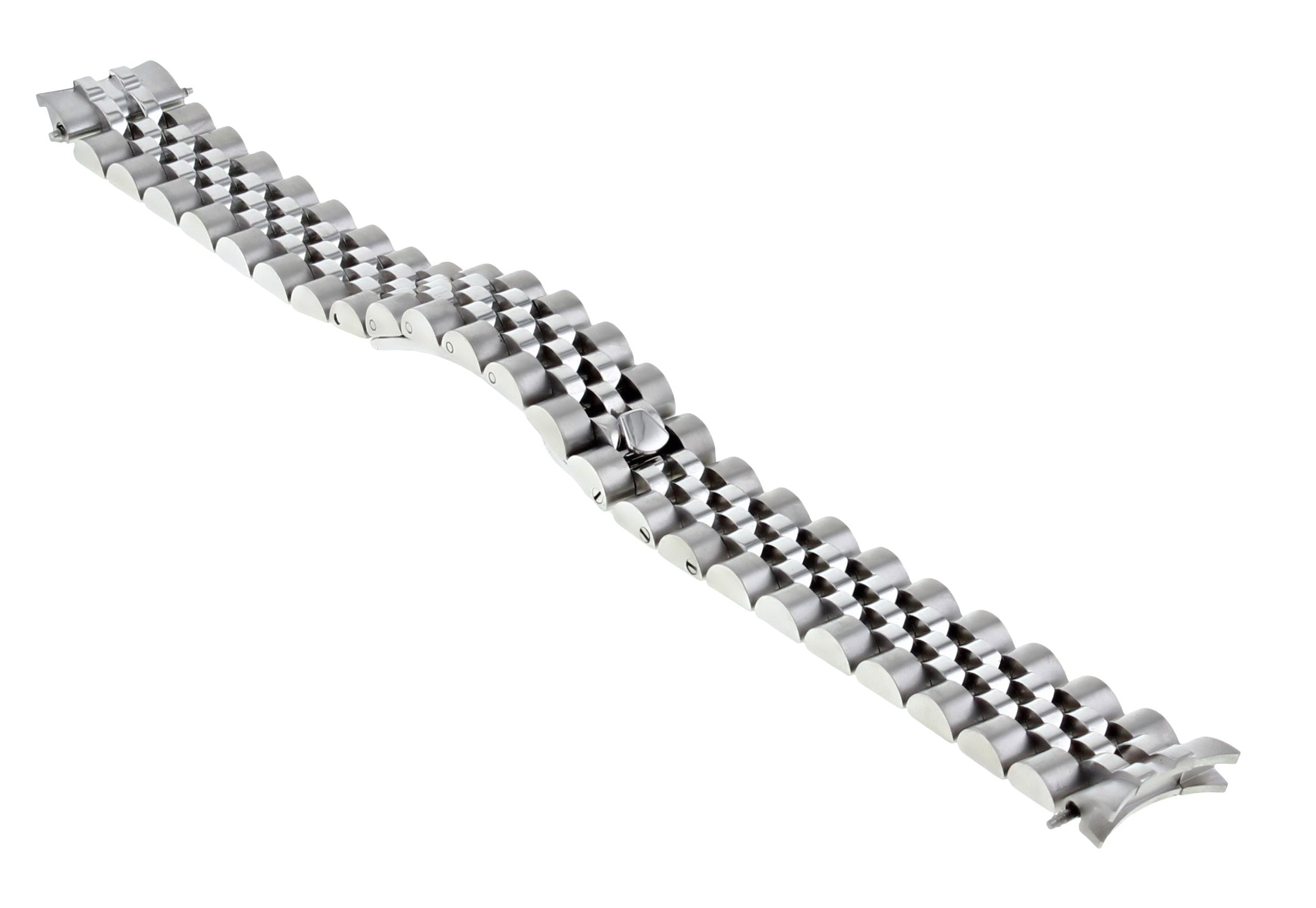 14MM JUBILEE WATCH BAND S/STEEL BRACELET LADY FOR ROLEX SOLID LINK HIDDEN CLASP