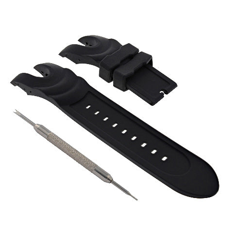 RUBBER WATCH BAND STRAP FOR INVICTA VENOM 6110 6116 F0004 SPRING BAR REMOVER