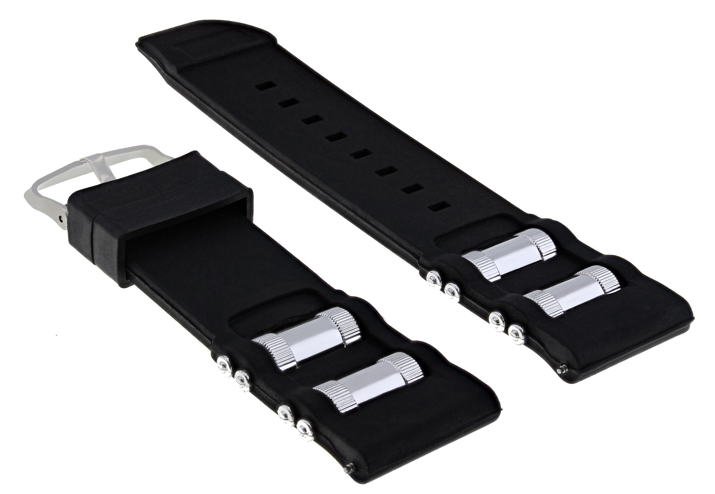 26MM RUBBER WATCH BAND STRAP FOR INVICTA RUSSIAN 1800 1201 1805 1845 1959 BLACK