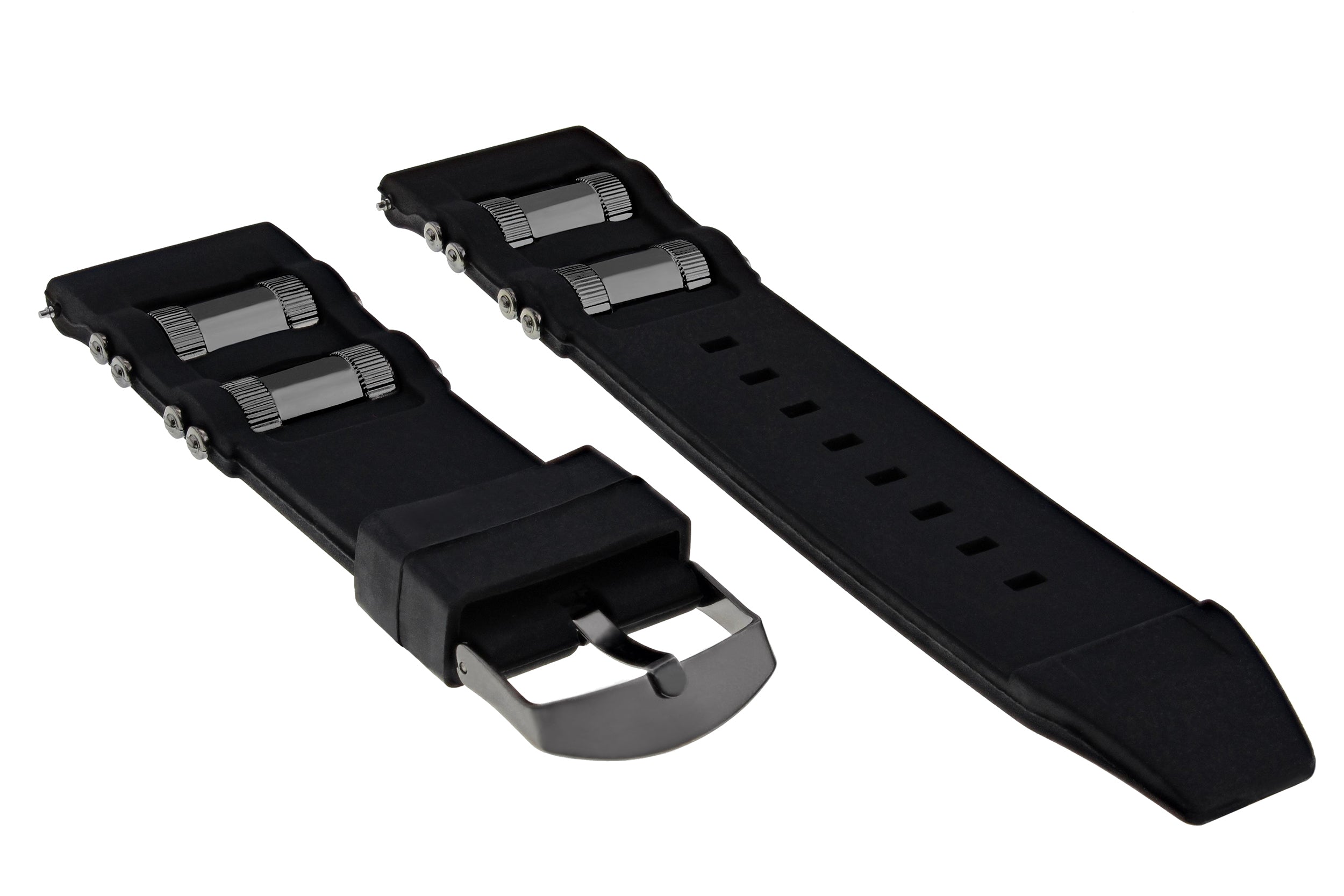 26MM RUBBER WATCH BAND STRAP FOR INVICTA RUSSIAN 1201 1433 1805 1845 BLACK BARREL